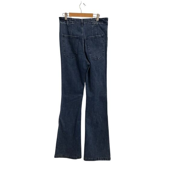 Express Slim Flare Super High Rise Denim Perfect Stretch Jeans 10L NWT - Picture 3 of 7